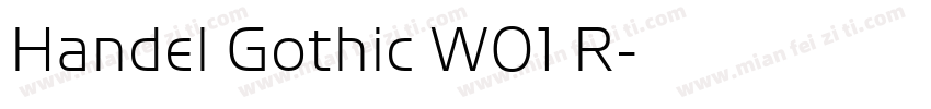 Handel Gothic W01 R字体转换